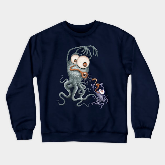 Monster Crewneck Sweatshirt by ruta13art